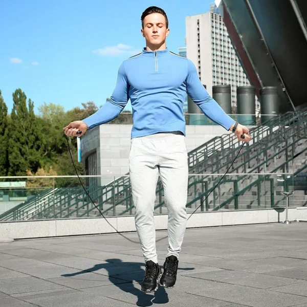 PVC Jump Rope Small Handle Bodybuilding Exercise Fitness Sport Lose Weight Jump Skipping Rope - Image 3