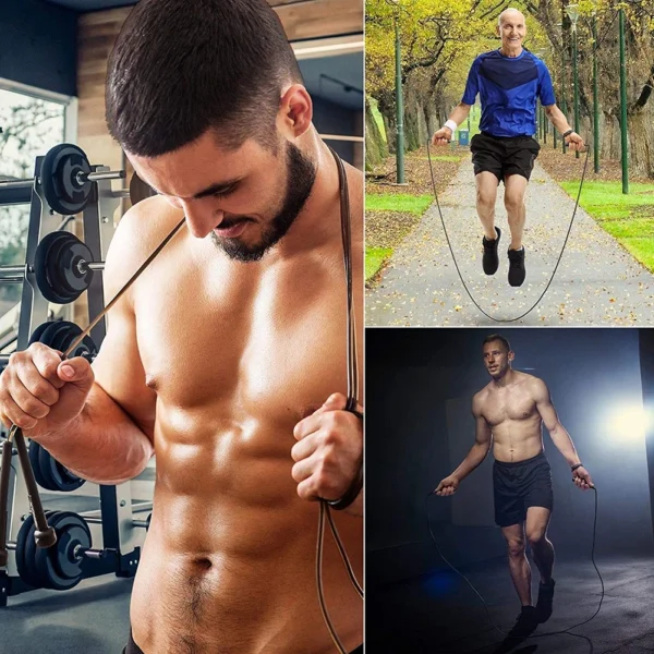 PVC Jump Rope Small Handle Bodybuilding Exercise Fitness Sport Lose Weight Jump Skipping Rope - Image 2