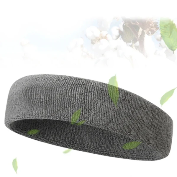 Cotton Athletic Headband Elastic Sweatbands Women Men Basketball Sports Gym Fitness Sweat Band Volleyball Tennis Cycling Running - Image 3