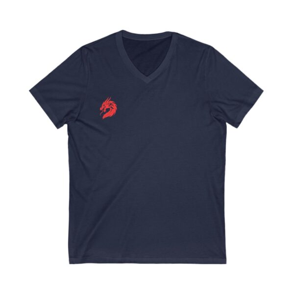Unisex DMMA Jersey Short Sleeve V-Neck Tee - Image 11