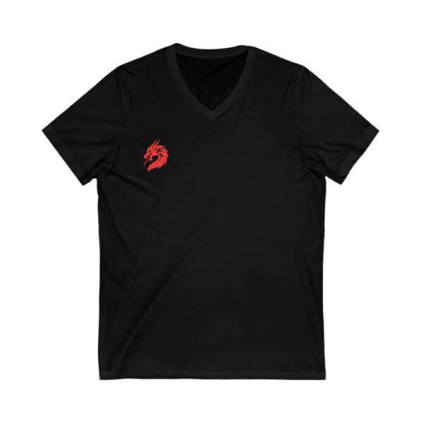 Unisex DMMA Jersey Short Sleeve V-Neck Tee - Image 3