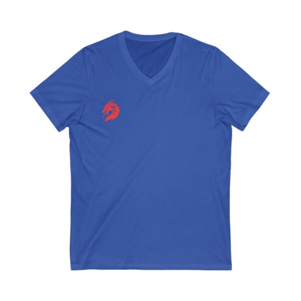 Unisex DMMA Jersey Short Sleeve V-Neck Tee - Image 5