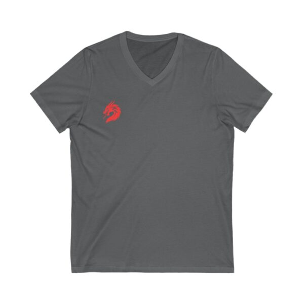 Unisex DMMA Jersey Short Sleeve V-Neck Tee - Image 9