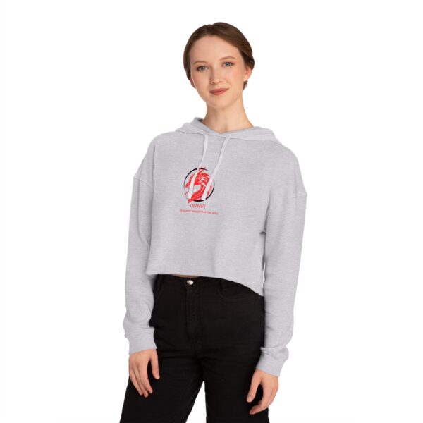 Women’s DMMA Cropped Hooded Sweatshirt - Image 24
