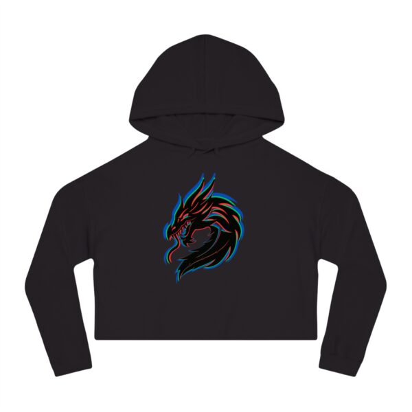 Women’s DMMA Cropped Hooded Dragon Sweatshirt - Image 7