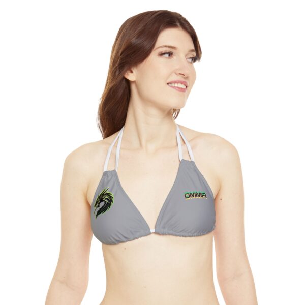 Strappy DMMA Triangle Bikini Top (AOP)