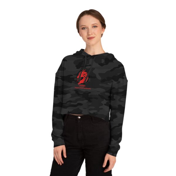 Women’s DMMA Cropped Hooded Sweatshirt - Image 9
