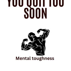 EBOOK You Quit Too Soon
