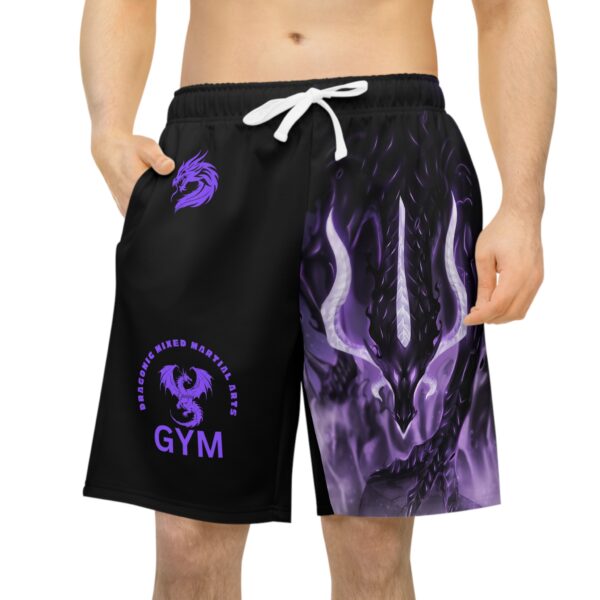 Dragon-Themed Gym Shorts for Fitness Enthusiasts - Image 3