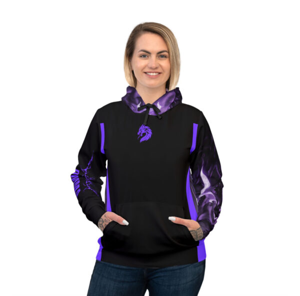 DMMA Men’s Purple Dragon Hoodie – Athletic Streetwear for Workout & Casual Style - Fierce Style for Workout & Casual Wear - Image 5