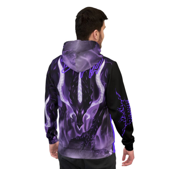 DMMA Men’s Purple Dragon Hoodie – Athletic Streetwear for Workout & Casual Style - Fierce Style for Workout & Casual Wear - Image 6