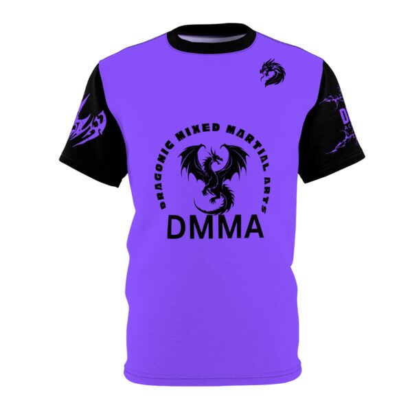 Dragon Martial Arts Unisex Cut & Sew Tee - Bold Purple Graphic Tee - Image 5