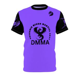 Dragon Martial Arts Unisex Cut & Sew Tee - Bold Purple Graphic Tee