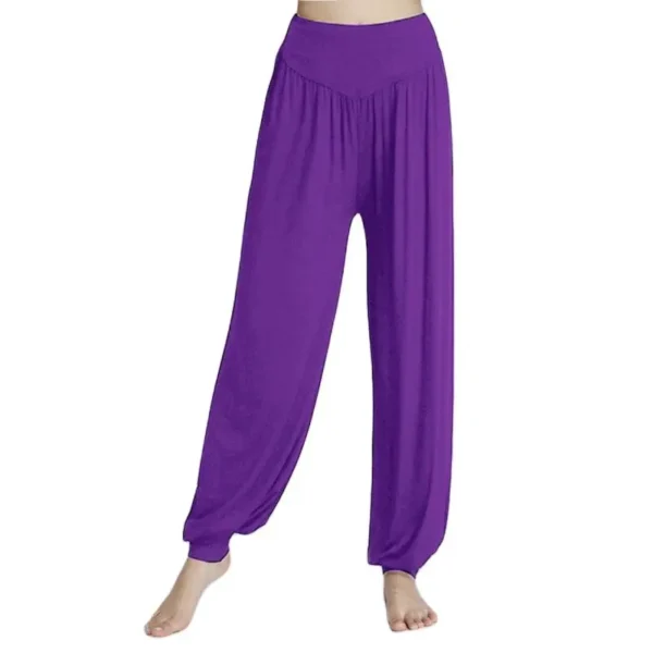 2025 High Waist Loose Yoga Pants Plus Candy Color Bloomers Fashion Comfortale Summer Sport Wear For Dancing - Image 2