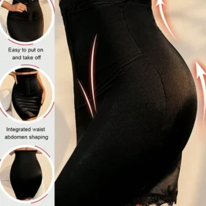 Women's Skirt Casual Basic High Waist Shapewear Dress Hook Front Tummy Control Half Slips Shaper Butt Lifting Slimming Skirt