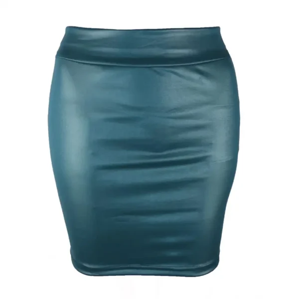 Leather Matte Slim Mini Sexy Fashion PU Hot Short High Waist Skirt Korean Nightclub Streetwear Wholesale Clothes - Image 3