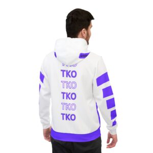 Men's Purple Dragon Graphic Athletic Hoodie - Fierce Style for Workout & Casual Wear
