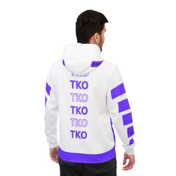 Men's Purple Dragon Graphic Athletic Hoodie - Fierce Style for Workout & Casual Wear