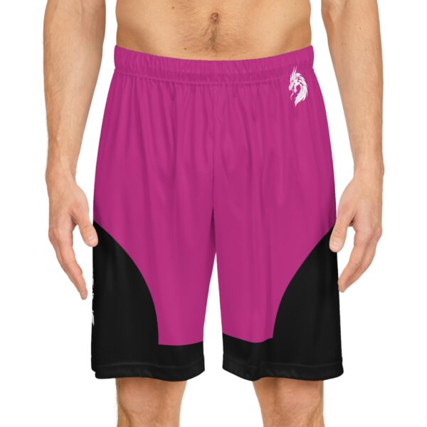 Bold Dragon Print Basketball Shorts for Sporty Comfort - Image 3