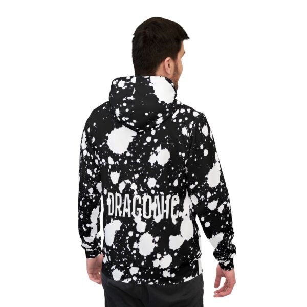 Men's Purple Dragon Graphic Athletic Hoodie - Fierce Style for Workout & Casual Wear