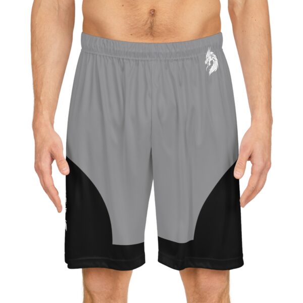 Bold Dragon Print Basketball Shorts for Sporty Comfort - Image 3