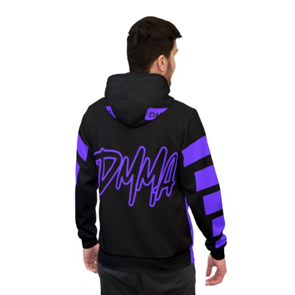 Men's Purple Dragon Graphic Athletic Hoodie - Fierce Style for Workout & Casual Wear