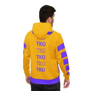 Men's Purple Dragon Graphic Athletic Hoodie - Fierce Style for Workout & Casual Wear