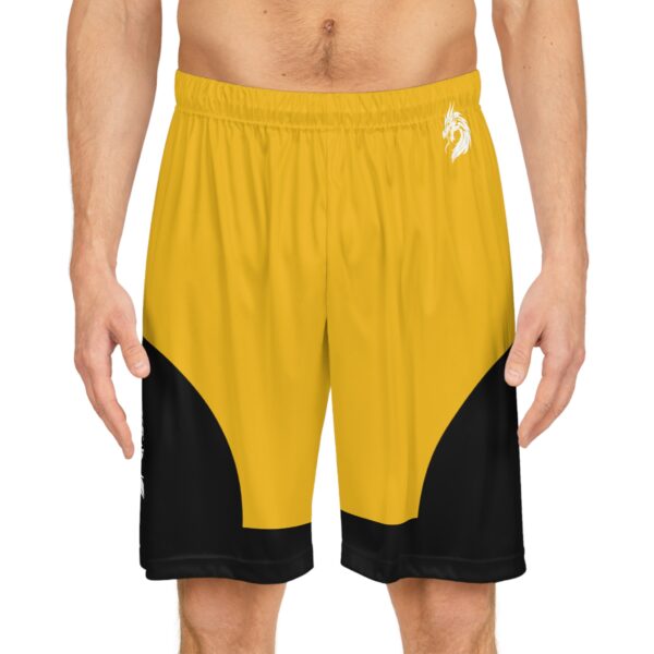 Bold Dragon Print Basketball Shorts for Sporty Comfort - Image 3