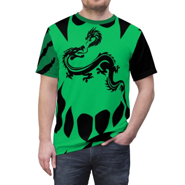 Bold Dragon Graphic Unisex Tee, Unique AOP Shirt for Fantasy Lovers, Streetwear, Gift for Him/Her, Casual T-Shirt, Summer Fashion - Image 6