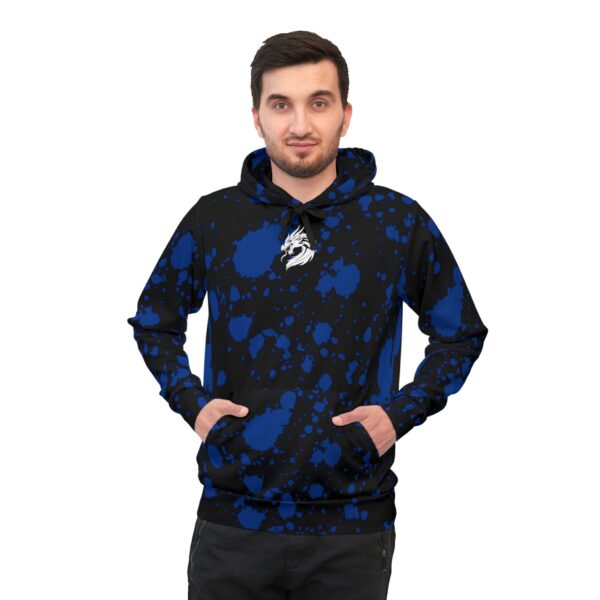 Men's Purple Dragon Graphic Athletic Hoodie - Fierce Style for Workout & Casual Wear - Image 4