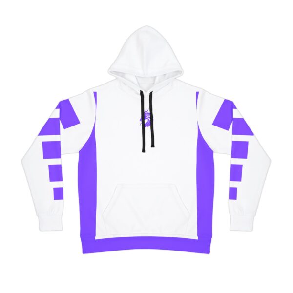 Men's Purple Dragon Graphic Athletic Hoodie - Fierce Style for Workout & Casual Wear - Image 2