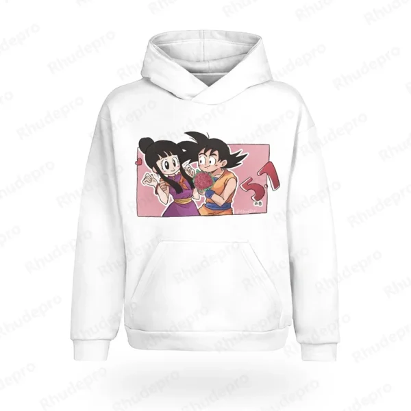 Men T Shirt Men's Hoodie Hoodie Tops Dragon Ball New Clothing Vegeta Y2k Trend Goku Super Saiya 2024 High Quality Hip Hop - Image 6