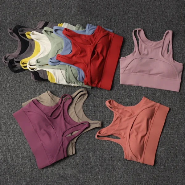 Fitness Shorts Yoga Sets Women's Tracksuit High Waist Sportswear Bra Workout Leggings Cycling Gym Shorts Sports Suit With Pocket - Image 4