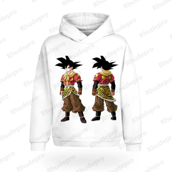 Goku Men's Hoodie Clothing DragonBallZ Anime Tops Harajuku Style Hip Hop Shirts 2024 Children's Oversized Fashion - Image 2