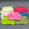 Solid Color Women Fitness Sports Short High Waist Yoga Short Cycling Comprehensive Training Jog Squat Proof Internal Pockets - Image 4