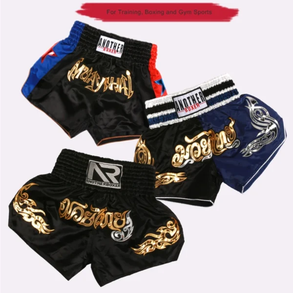 Boxing Shorts for Men Women Children, High Grade Muay Thai Man, Black BJJ Shorts, ONE Championship Quick-Dry Training MMA Pants - Image 4