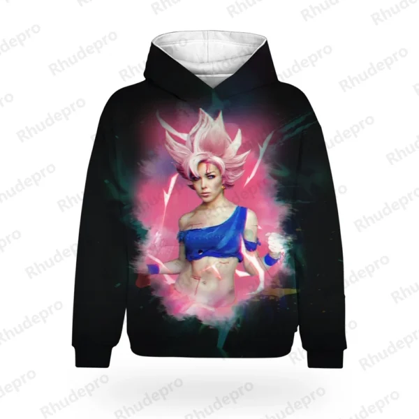 Children Hoodie Men's Hip Hop Goku DragonBallZ Hoodie Anime Clothing Y2k 100-5XL Top Fashion Harajuku Style Trend Super Saiya - Image 5
