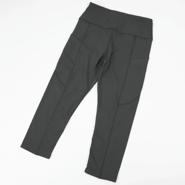 High Waist Fitness Capri Legging Pants for Women Quick Drying Cycling Pants Cropped trousers Yoga Sport Pants Side pocket - Image 5
