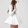 Cloud Hide Summer Sports Dress Pocket Tennis Dresses Women Safe Shorts Gym Golf XL One Piece Yoga Suit Fitness Long Sleeve Skirt - Image 4