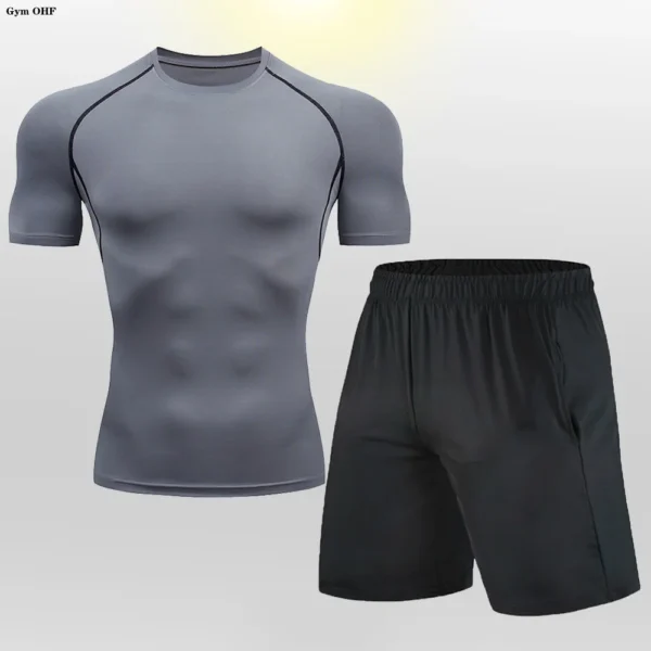 Man Compression Suit Gym Running Fitness Training Mens Tracksuit Sport Workout Quick Drying Elasticity Ventiate Tracksuit Suits - Image 5