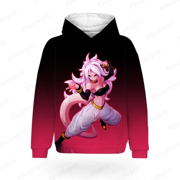 Men T Shirt Men's Hoodie Hoodie Tops Dragon Ball New Clothing Vegeta Y2k Trend Goku Super Saiya 2024 High Quality Hip Hop - Image 5