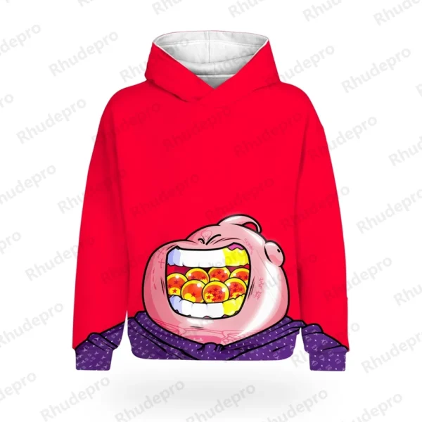 Children Hoodie Men's Hip Hop Goku DragonBallZ Hoodie Anime Clothing Y2k 100-5XL Top Fashion Harajuku Style Trend Super Saiya - Image 3
