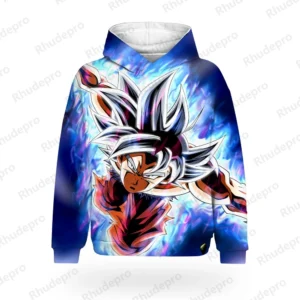 Goku Men's Hoodie Clothing DragonBallZ Anime Tops Harajuku Style Hip Hop Shirts 2024 Children's Oversized Fashion