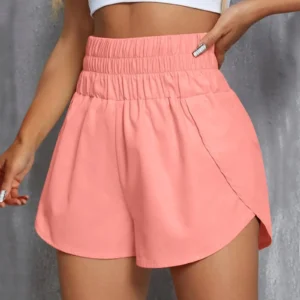 Women Sports Pants Running Quick Dry Shorts Workout Elastic Waist Athletic Yoga Pants Wide Leg Pants Pantalones Cortos For Beach