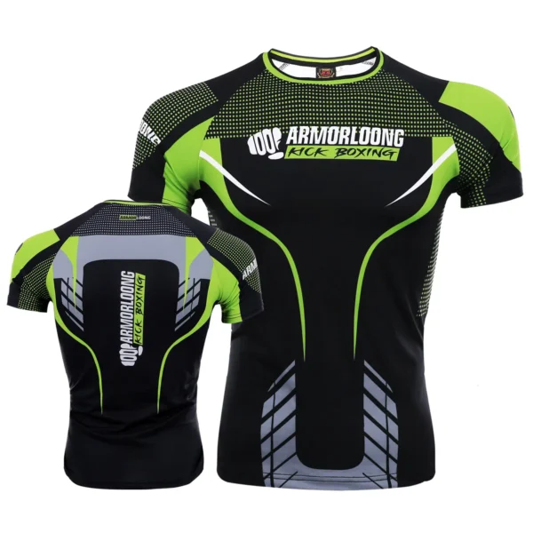 MMA Fighting Training Comprehensive Sports Set Muay Thai Fighting Jujutsu Short Sleeve Casual Quick drying Short Sleeve Shorts - Image 2