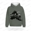 Goku Men's Hoodie Clothing DragonBallZ Anime Tops Harajuku Style Hip Hop Shirts 2024 Children's Oversized Fashion - Image 5