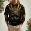 Men's Hooded Animal Dragon 3D Print Hoodies Top 2024 New Autumn Fashion Casual Long Sleeved Pullover Oversized Sweatshirt Tops - Image 4