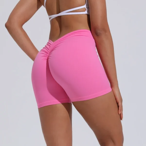 DIAS FIT JOY V-Back shorts High waisted hip lifting yoga shorts women's nylon tight fitting shorts training sports fitness pants - Image 6
