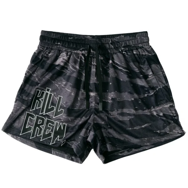 2025 Men's and Women's Retro Classic Shorts MUAY THAI SHORTS Quarter Loose Breathable Quick Drying Sweatpants Drawstring Pocket