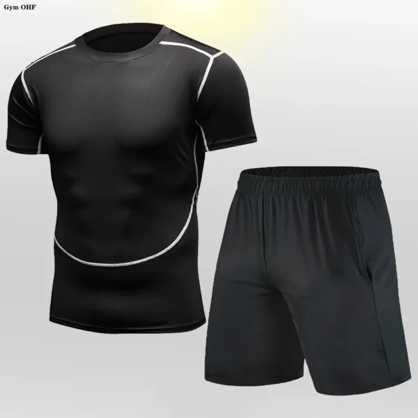 Man Compression Suit Gym Running Fitness Training Mens Tracksuit Sport Workout Quick Drying Elasticity Ventiate Tracksuit Suits - Image 3